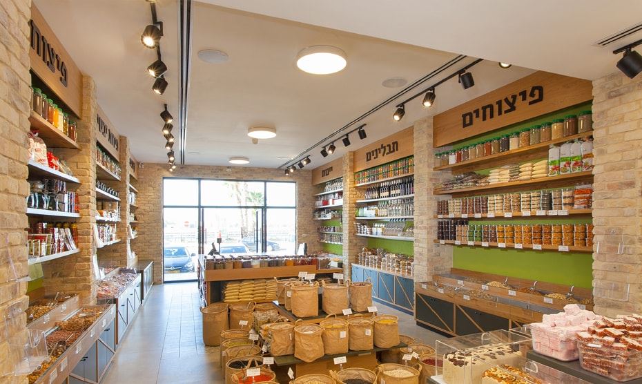 עיצוב פנים לחנות תבלינים ופיצוחים