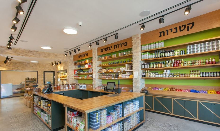 עיצוב פנים לחנות תבלינים ופיצוחים