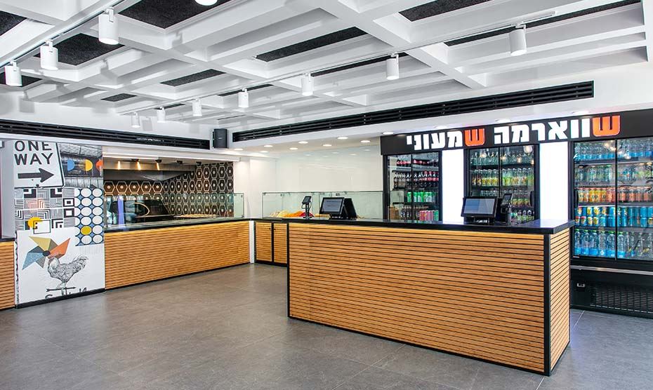 עיצוב פנים למסעדת שווארמה שמעוני